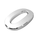 Yapışkanlı Kapı Numarası Küçük Boy 50 mm 5 cm Numara 0 Rakam Sıfır Sayı Krom Renk Numaralar 1 Adet thumbnail 5