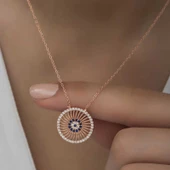 ​Gümüş Rose Nazar Kadın Kolye SL4749 thumbnail 6