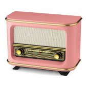 Nostaljik  Radyo Adaptörlü  İstanbul Model Pembe - 1