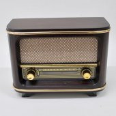 Nostaljik  Radyo  Adaptörlü Kahve Rengi İstanbul Model - 1