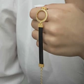 Gümüş Çeyrek Takılabilen Altın Kaplama Kadın Bileklik  SL4700 thumbnail 7