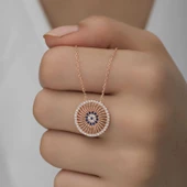 ​Gümüş Rose Nazar Kadın Kolye SL4749 thumbnail 7