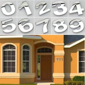 Yapışkanlı Kapı Numarası Küçük Boy 50 mm 5 cm Numara 0 Rakam Sıfır Sayı Krom Renk Numaralar 1 Adet thumbnail 6