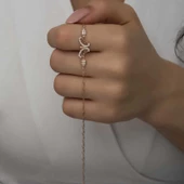 ​Gümüş Rose Kelebek Kadın Bileklik SL5199 thumbnail 5