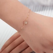 Gümüş Rose Kedi Patisi Kadın Bileklik SL5304 thumbnail 1