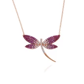 Gümüş Rose Yusufçuk Kadın Kolye  SL5308 thumbnail 1