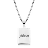 Gümüş Kişiye Özel İçi Açılabilen Cevşen Kolye SL5446 thumbnail 2