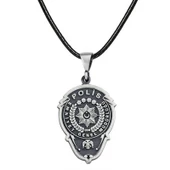 Gümüş Emniyet  Polis Armalı Kolye SL5188 - 2