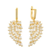 Gümüş Melek Kanadı Küpe  SL5673 - 1