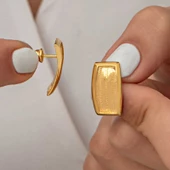 Gümüş Trabzon Hasır Kadın Küpe SL5196 thumbnail 7