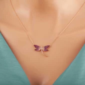 Gümüş Rose Yusufçuk Kadın Kolye  SL5308 thumbnail 4