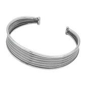 Gümüş Eskitme Desenli Kadın Bilezik SL4965 thumbnail 7