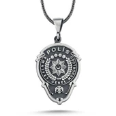 Gümüş Polis Armalı Kolye SL5249 thumbnail 2