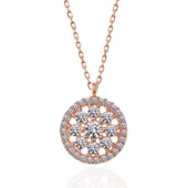 ​Gümüş Rose Çiçek Kadın Kolye  SL5330 thumbnail 5