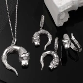 ​Gümüş Kaplan Figürlü Kadın Set SL6039 thumbnail 1