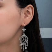 Gümüş Telkari Sallantılı Kadın Küpe thumbnail 6