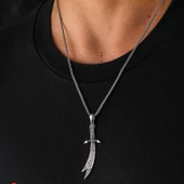 Gümüş Hz. Ali Zülfikar Kolye  SL5930 - 1