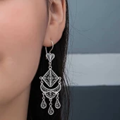 Gümüş Telkari Sallantılı Kadın Küpe  SL6241 thumbnail 12