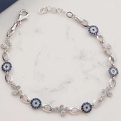 Gümüş Kelebek Nazar Kadın Bileklik SL6000 thumbnail 1