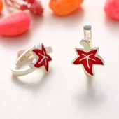 Gümüş Çınar Yaprağı Çocuk Küpesi  SL6118 thumbnail 1