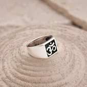Gümüş Om Sembolü Erkek Yüzük SL5962 thumbnail 1