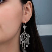 Gümüş Telkari Sallantılı Kadın Küpe thumbnail 3