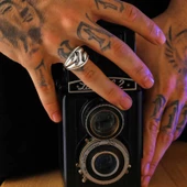 Gümüş Desenli Erkek Yüzük  SL5959 thumbnail 2