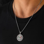 Gümüş Osmanlı Armalı Erkek Kolye SL5940 thumbnail 1