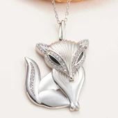 Gümüş Tilki Kadın Kolye SL6043 thumbnail 1