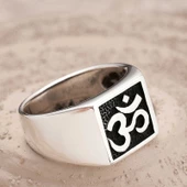 Gümüş Om Sembolü Erkek Yüzük SL5962 thumbnail 3