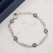 Gümüş Sonsuzluk Nazar Kadın Bileklik SL5999 thumbnail 2