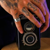 Gümüş Om Sembolü Erkek Yüzük SL5962 thumbnail 2