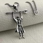 Gümüş Pir Sultan Abdal Erkek Kolye SL6933 thumbnail 3