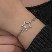 Gümüş Yıldız Nazarlı Kadın Bileklik SL6997 thumbnail 6