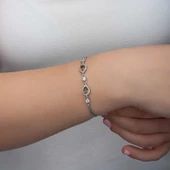 ​Gümüş Damla Zultanit Taşlı Kadın Bileklik  SL6332 thumbnail 5