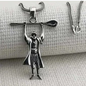 Gümüş Pir Sultan Abdal Erkek Kolye SL6933 thumbnail 4