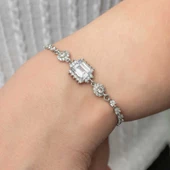 Gümüş Baget Su Yolu Kadın Bileklik SL7388 thumbnail 4