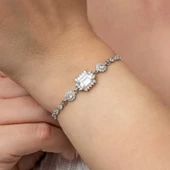 Gümüş Baget Su Yolu Kadın Bileklik SL7388 thumbnail 1