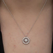 Gümüş Güneş Kadın Kolye SL6647 thumbnail 11