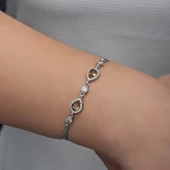 ​Gümüş Damla Zultanit Taşlı Kadın Bileklik  SL6332 thumbnail 6