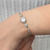 Gümüş Baget Su Yolu Kadın Bileklik SL7388 thumbnail 2