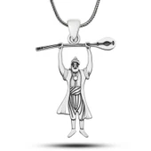 Gümüş Pir Sultan Abdal Erkek Kolye SL6933 thumbnail 1