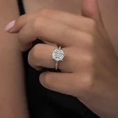 Gümüş Baget Taşlı Kadın Yüzük  SL6266 thumbnail 8