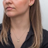 ​Gümüş Sarı Baget Taşlı Kadın Set SL6886 thumbnail 1