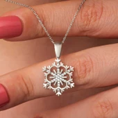 Gümüş Kar Tanesi Kadın Kolye SL7282 thumbnail 6
