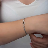 ​Gümüş Damla Zultanit Taşlı Kadın Bileklik  SL6336 thumbnail 6