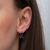 Gümüş Sallantılı Nazar Kadın Küpe SL6670 thumbnail 5