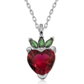 ​Gümüş Çilek Figür Meyve Kolye SL6289 thumbnail 1