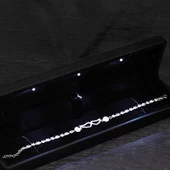 Gümüş Işıklı Kutulu Melek Kanadı Kadın Bileklik SL6531 thumbnail 1