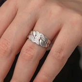 Gümüş Zirkon Taşlı Kadın Yüzük  SL7291 thumbnail 10